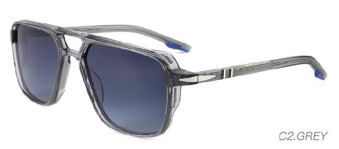 Sossa “Navigator” – Sonnenbrille in Tortoiseshell, Grau & Schwarz