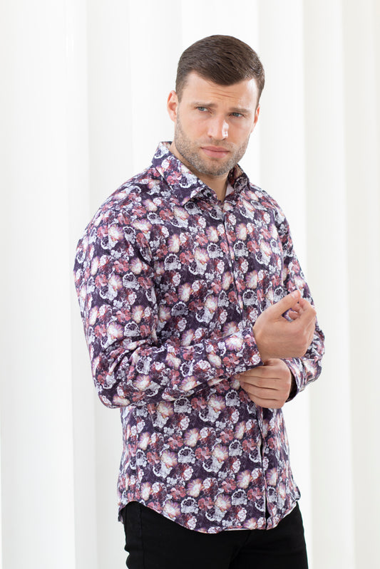 Fiery Flora - Italienischer Slim Fit