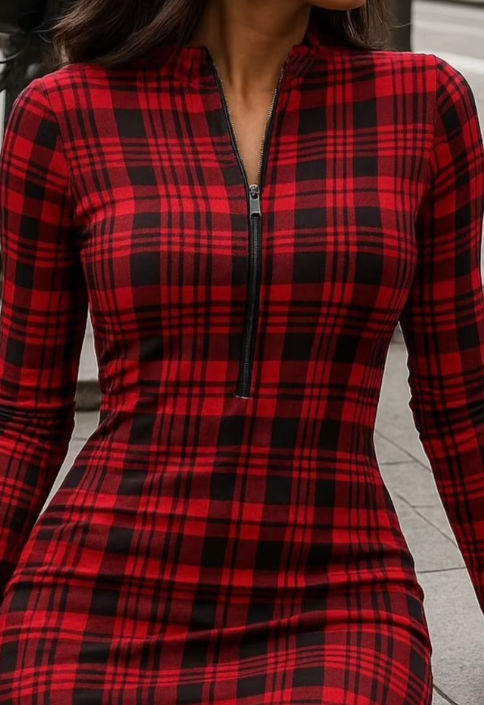 CETO “Tartan Dive Dress”