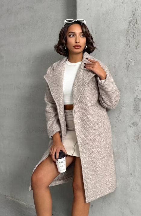 CETO “Soft Beige Wool Coat”
