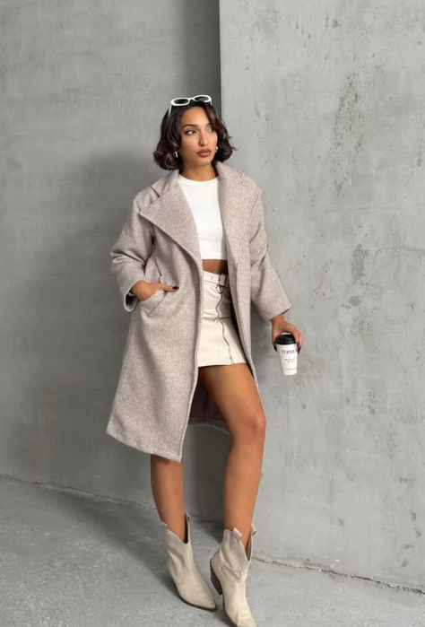 CETO “Soft Beige Wool Coat”