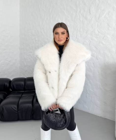 CETO “Arctic Glam Faux Fur Coat”