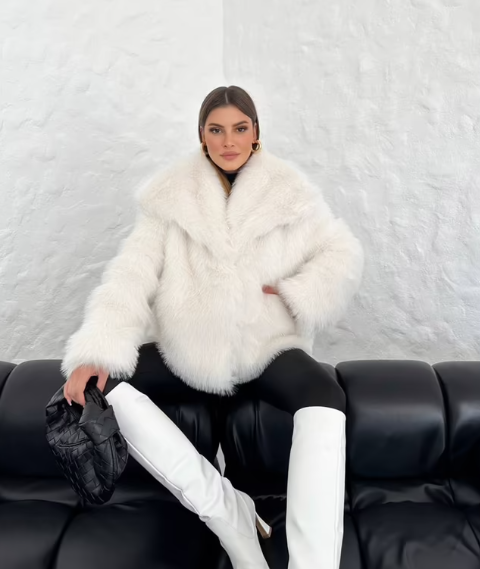 CETO “Arctic Glam Faux Fur Coat”