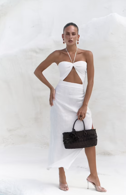 CETO “Santorini Linen Dress”