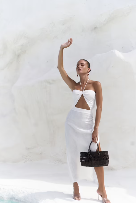 CETO “Santorini Linen Dress”