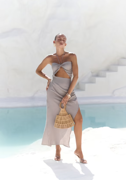 CETO “Santorini Linen Dress”