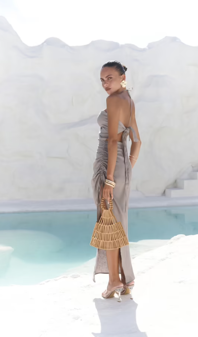 CETO “Santorini Linen Dress”