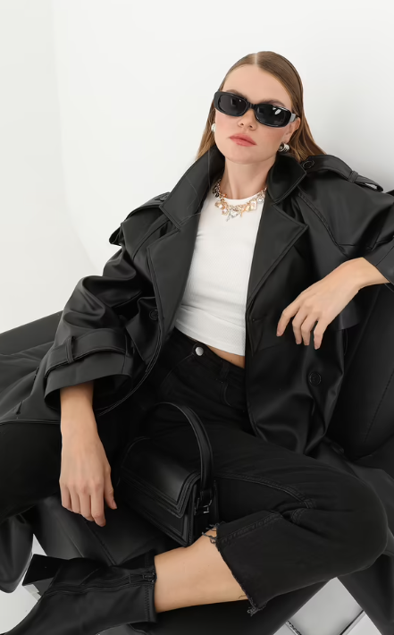 CETO “Noir Trench Coat”