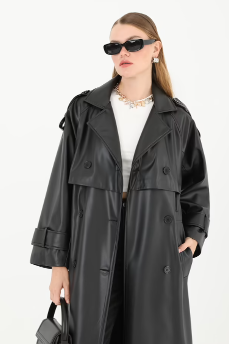 CETO “Noir Trench Coat”