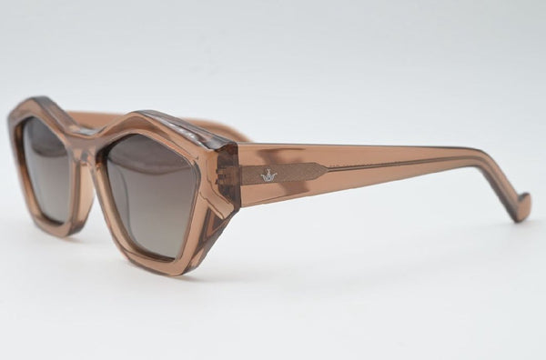 Sossa “Amber Flux” – Statement-Sonnenbrille in Karamell-Optik