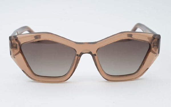 Sossa “Amber Flux” – Statement-Sonnenbrille in Karamell-Optik