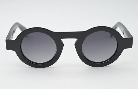 Sossa “Orb Noir” – Runde Designer-Sonnenbrille in Schwarz