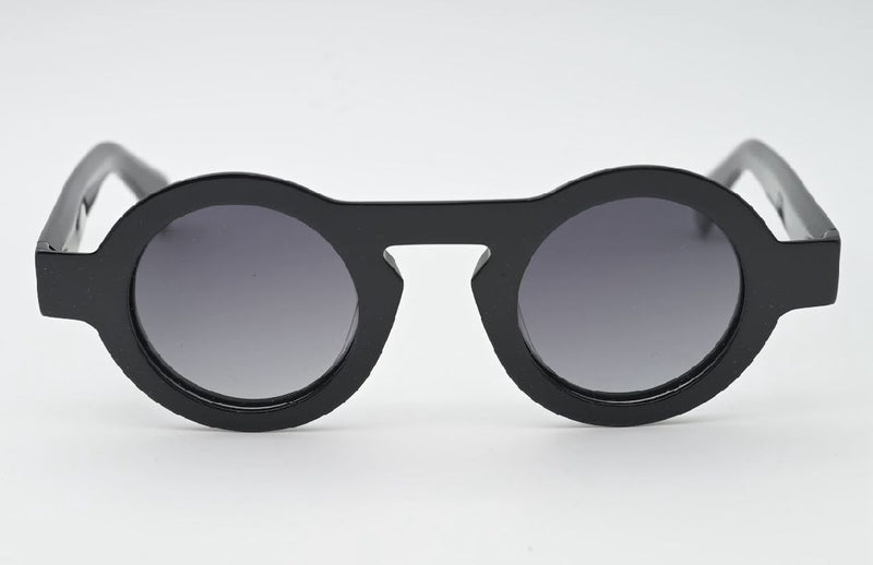 Sossa “Orb Noir” – Runde Designer-Sonnenbrille in Schwarz