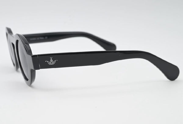 Sossa “Orb Noir” – Runde Designer-Sonnenbrille in Schwarz