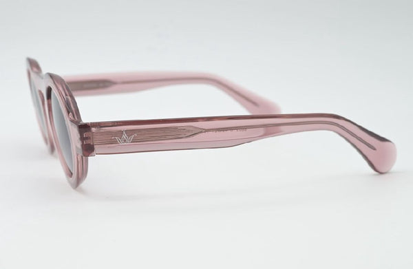 Sossa “Rosé Vision” – Runde Sonnenbrille in Transparent-Rosa