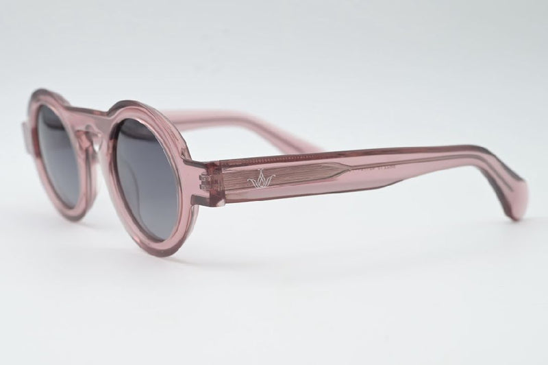 Sossa “Rosé Vision” – Runde Sonnenbrille in Transparent-Rosa
