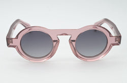 Sossa “Rosé Vision” – Runde Sonnenbrille in Transparent-Rosa