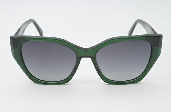 Sossa “Emerald Blaze” – Sonnenbrille in transparentem Dunkelgrün