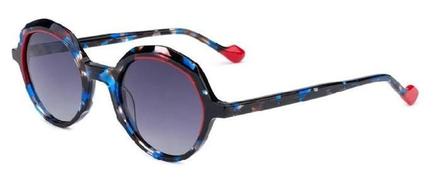 Sossa “Orbit” – Sonnenbrille im mehrfarbigen Tortoise-Look mit roten Akzenten