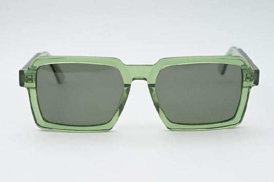 Sossa “Flatline” – Sonnenbrille in Transparent-Grün