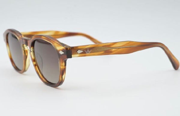 Sossa “Onda” – Sonnenbrille in Bernstein und Creme