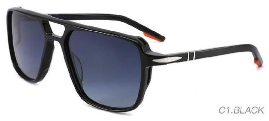 Sossa “Navigator” – Sonnenbrille in Tortoiseshell, Grau & Schwarz