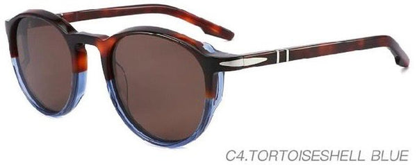 Sonnenbrille “Fusion Round” – Tortoiseshell Blue